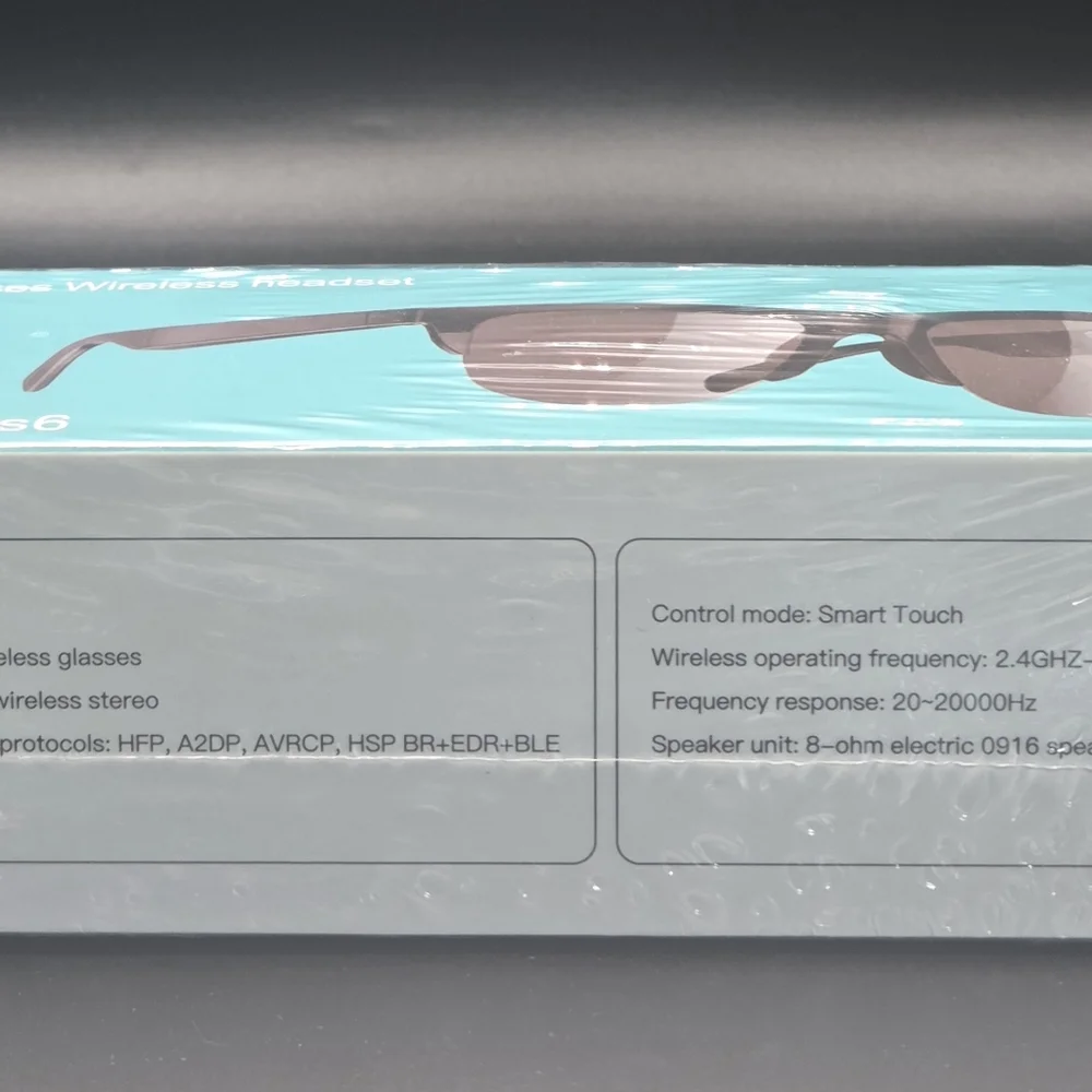 Wireless Glasses Headset - Black
